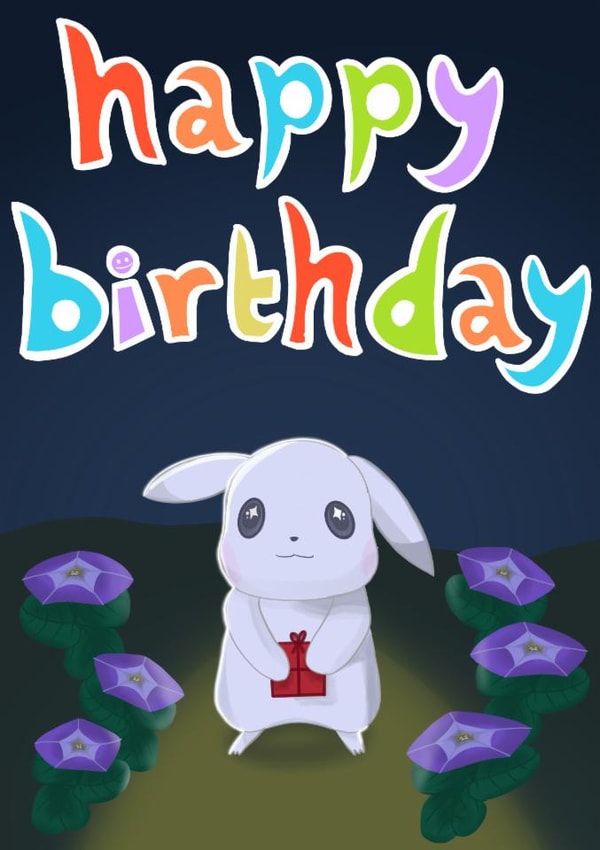 Pokopia Pokémon Happy Birthday Card created by Davina Designs