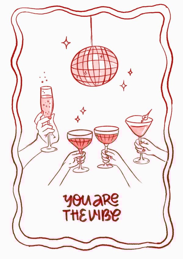 You Are The Vibe Birthday Card created by Lauren Rachael