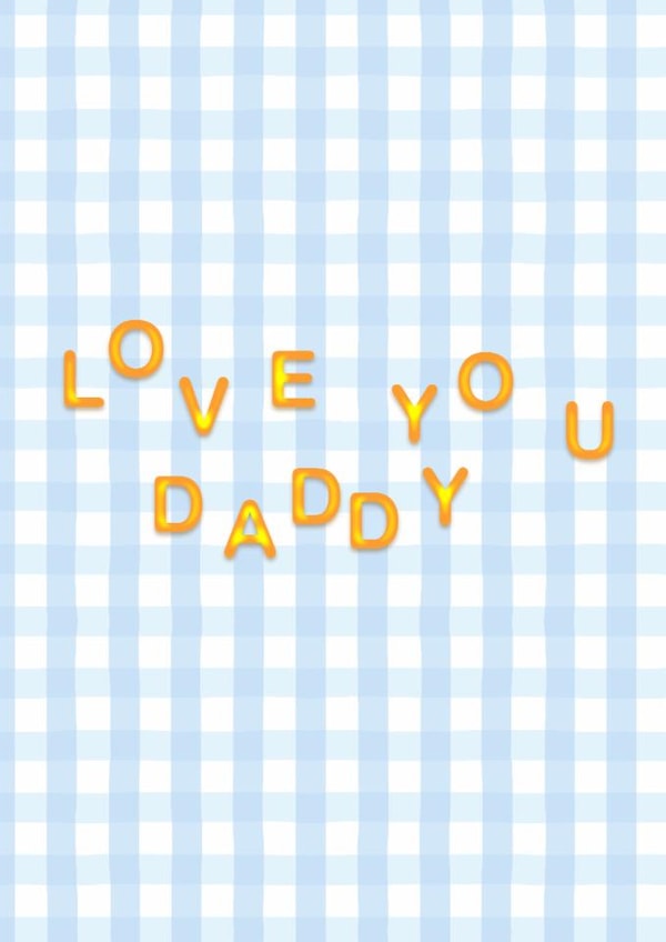 Love you Daddy Alphabetti Spaghetti Card for Father's Day created by Illustratoni
