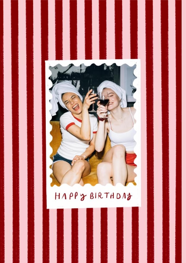 Classic Birthday Card - Striped Frame created by Holly Walsh