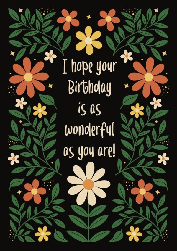 Pretty Birthday Card - Flowers - For Her created by Kirsty Miller