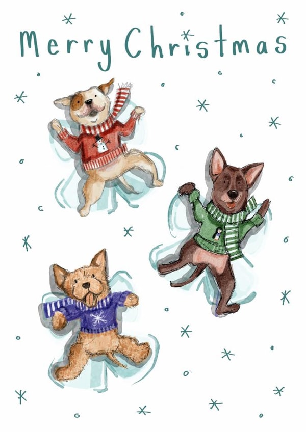 Cute and festive Christmas card created by Dotts Yard