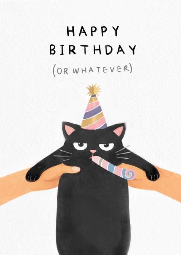 Grumpy cat: Happy Birthday (or whatever) created by Lauren Rachael