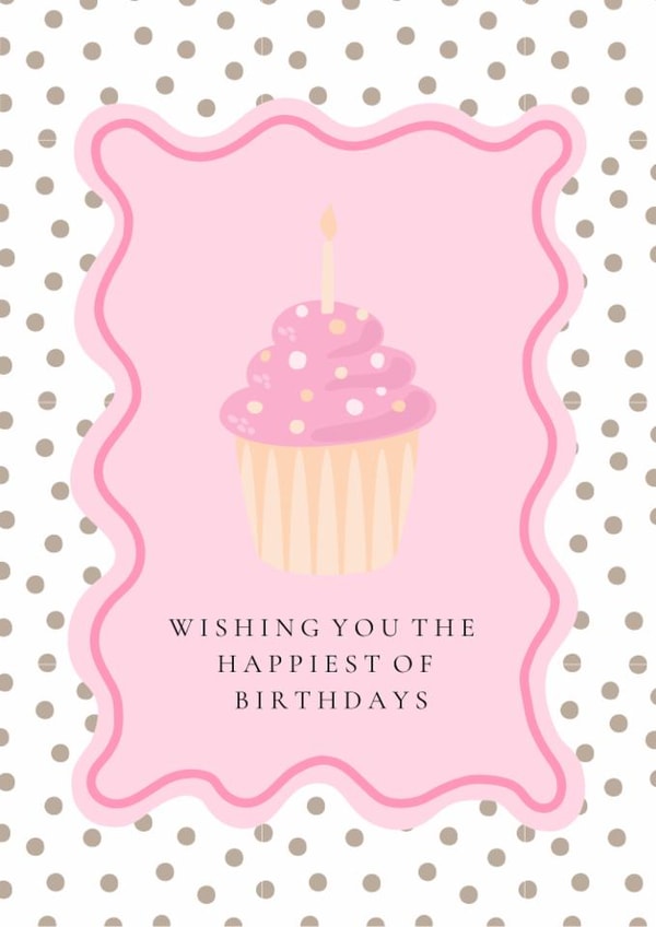 Cute Cupcake Birthday Card for a Friend created by With Love From