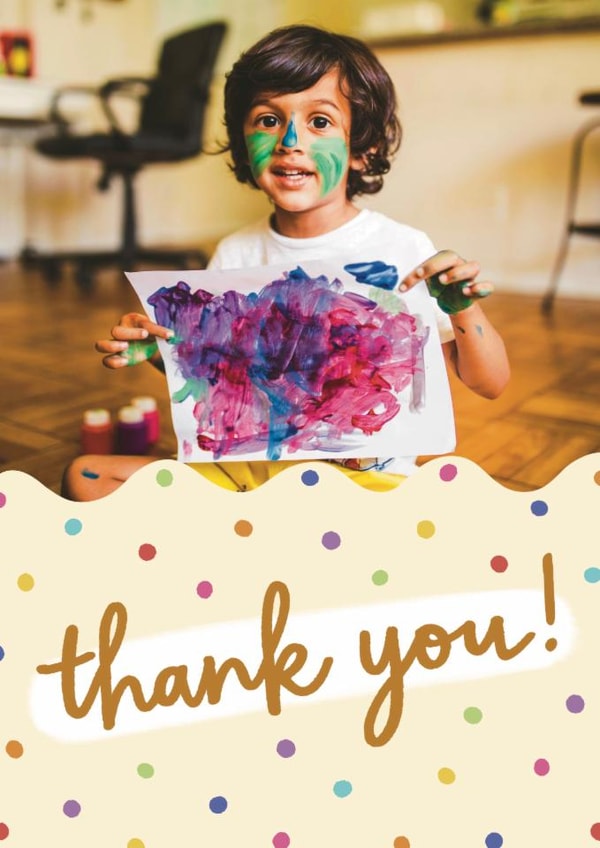 Classic Thank You Card - Polka Dots - Sprinkles created by Sydney Jo Designs