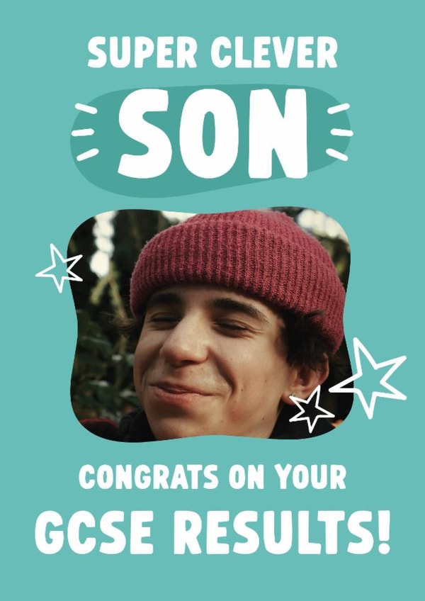 Classic Congratulations/Exams Card - For Son - GCSE Results created by Tiger Feet Creations
