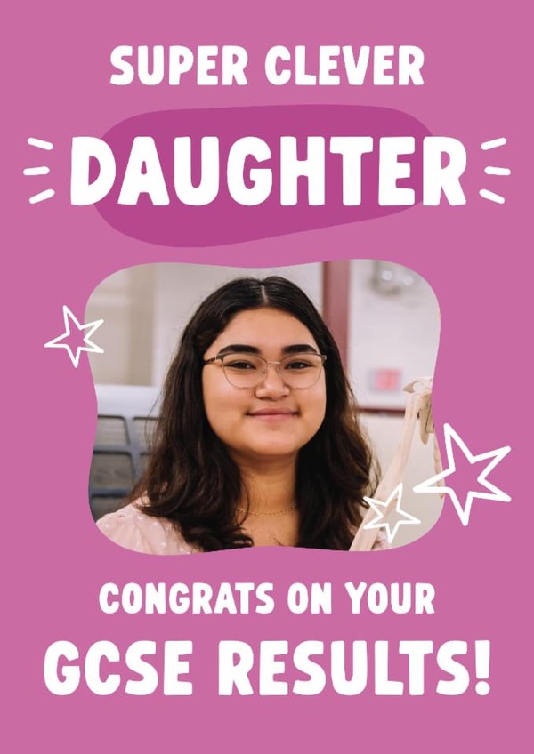 Classic Congratulations/Exams Card - For Daughter - GCSE Results created by Tiger Feet Creations