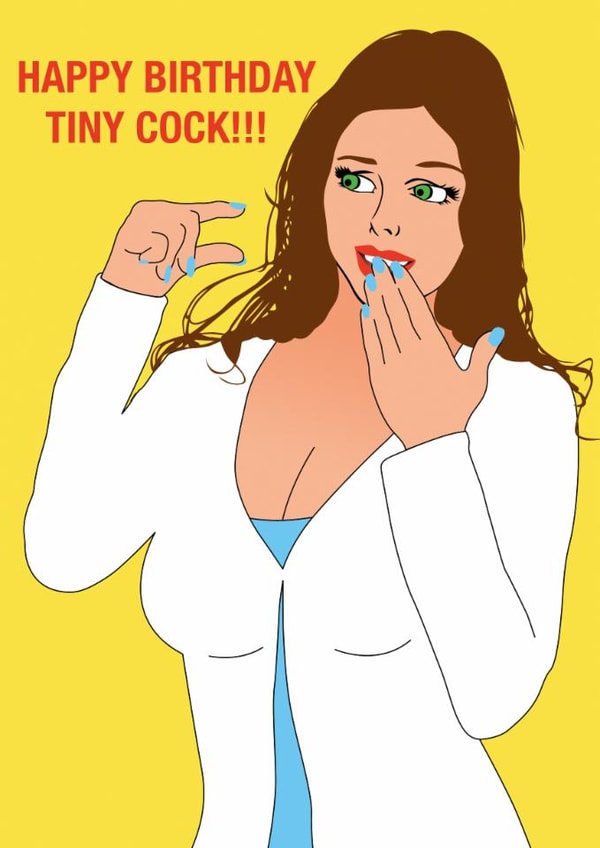 Rude banter birthday card created by Paul Jones