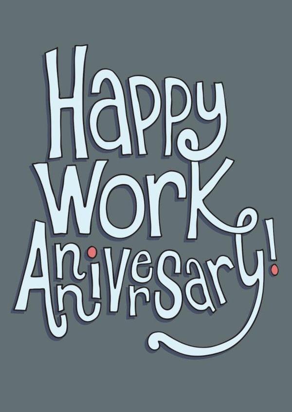 Classic Anniversary Card - Work Anniversary created by The Curious Pancake