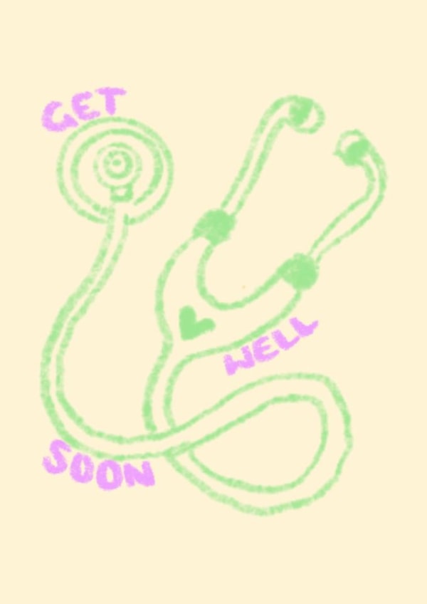 Get Well Soon Stethoscope Card created by Alice Ranson