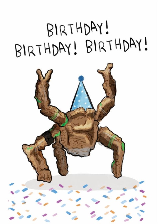 Project Hail Mary - Rock the Alien - Funny Birthday Card, Amaze, Ryan Gosling created by Bishop, Please!