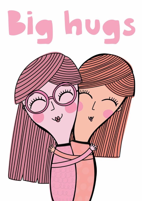 Cute Love And Friendship Card - Big Hugs created by elnup