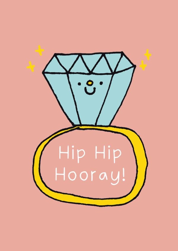 Cute Engagement Celebration Card created by Heather Buchanan