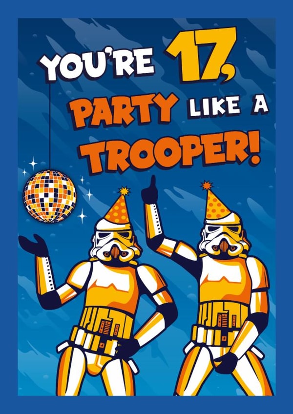 Classic Birthday Card - 17th - Stormtrooper - Star Wars created by Cardology