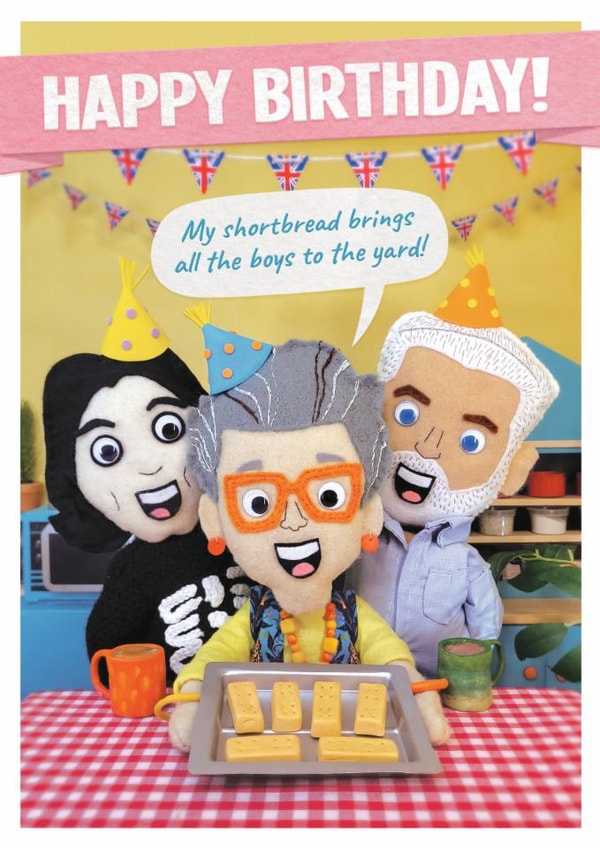 Funny Birthday Card - Great British Bake Off created by Celebrity Stitch-Up