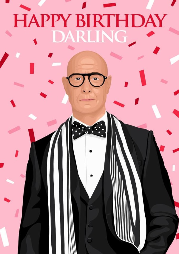 Classic Birthday Card - The Devil Wears Prada - Nigel - Darling created by Pink Peach Cards