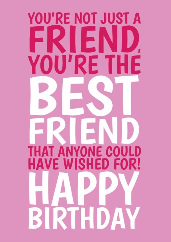 Classic Birthday Card - Best Friend created by @Cupsie's Creations