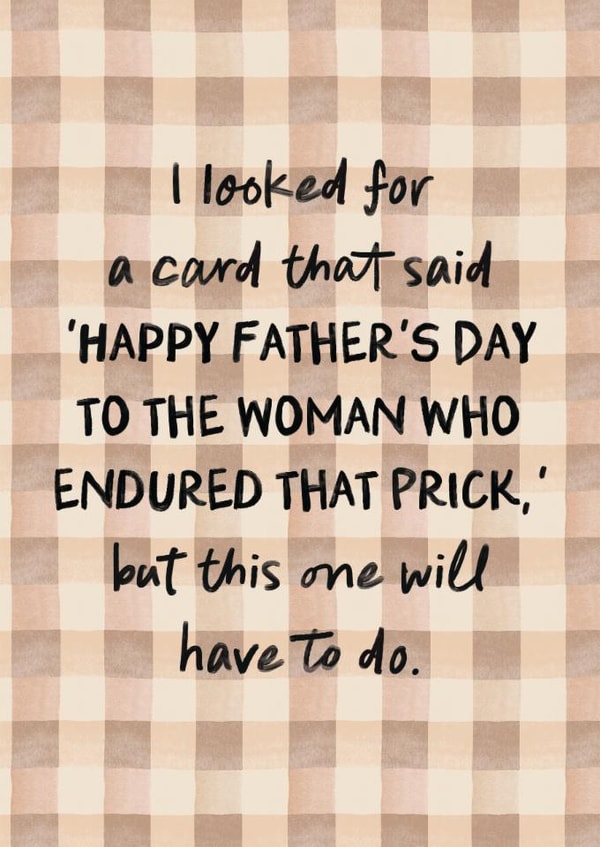 Anti-Father's Day Card - For Mum - To the Woman Who Endured Him created by I am Nat