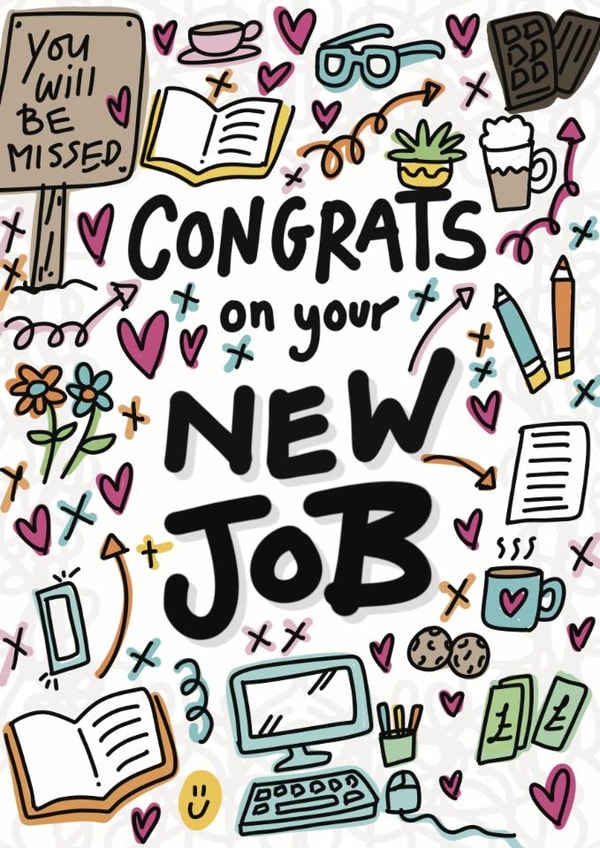 Congrats On Your New Job Card – Career Congratulations created by ROSHAH DESIGNS
