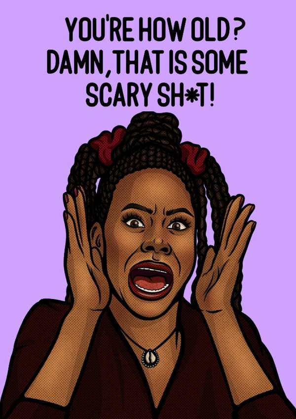 Funny Birthday Card - Scary Movie - Brenda created by Pop Off