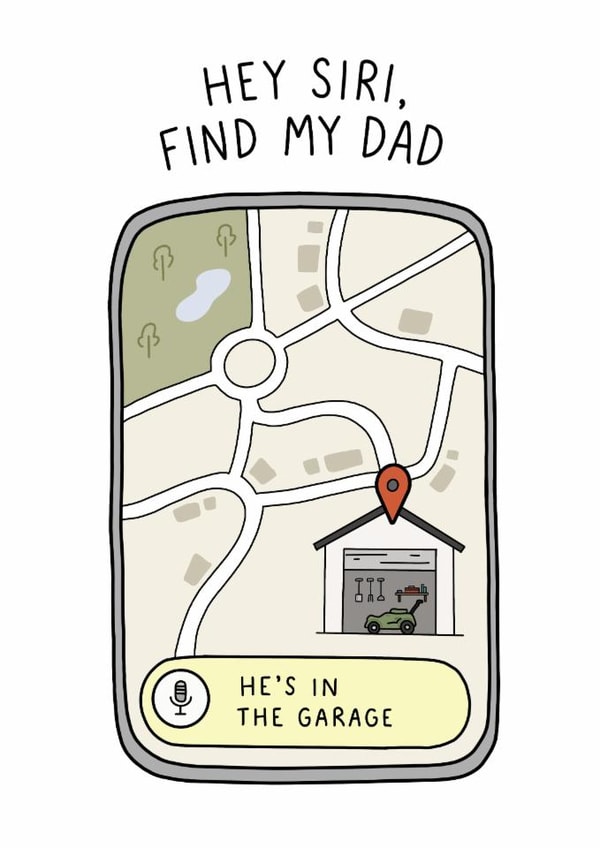 Funny Father’s Day card created by That Little Map Shop