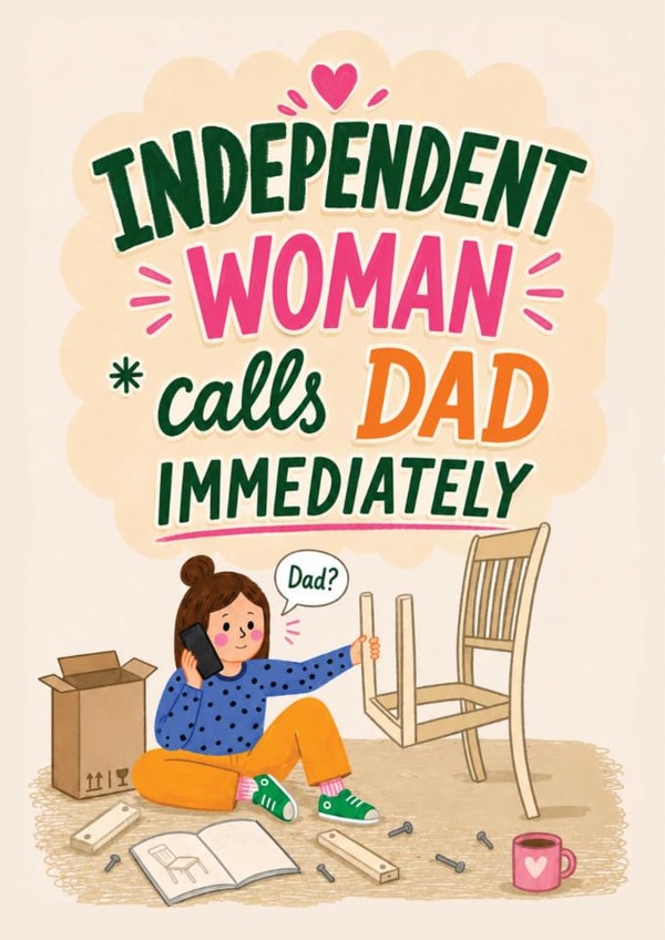 Funny Father's Day Card For Dad – Calls Dad Immediately created by Forever Funny