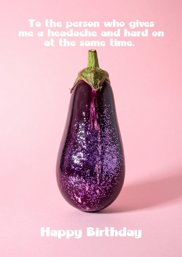 A rude innuendo card for your significant other. created by sophie robbens
