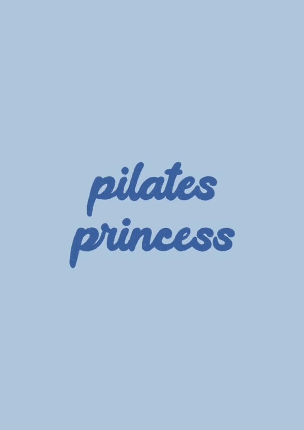 Pilates Princess Card - Typography created by Ella Goddard
