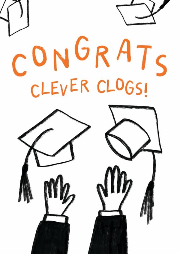 Classic Congratulations Card - Congrats - Clever Clogs! created by Feel Good Supplies