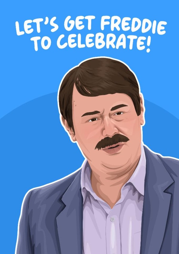 Classic Birthday Card - Rivals - Freddie created by Pink + Pip