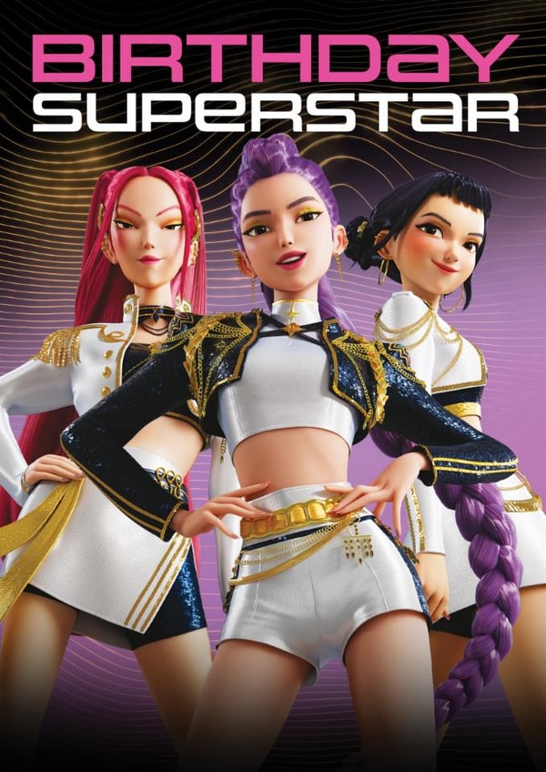 K-Pop Demon Hunters Birthday Card – Birthday Superstar created by Danilo