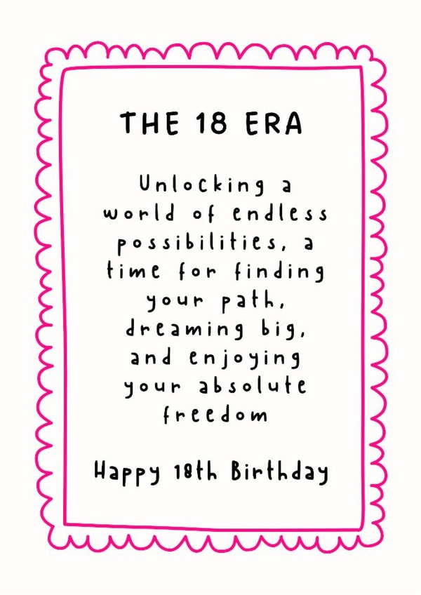 Classic Birthday Card - 18th - Finding Your Path created by @Hurray Haus