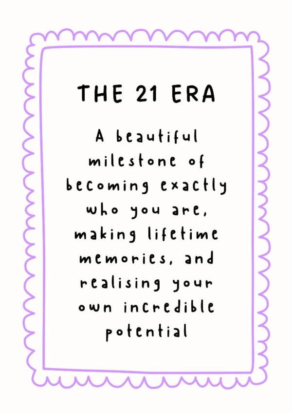 Classic Birthday Card - 21st - Making Memories created by @Hurray Haus