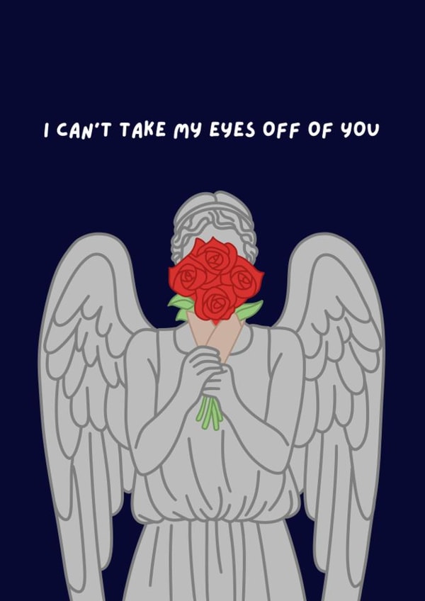 Funny Valentine's Day Card - Doctor Who - Weeping Angel created by Jess