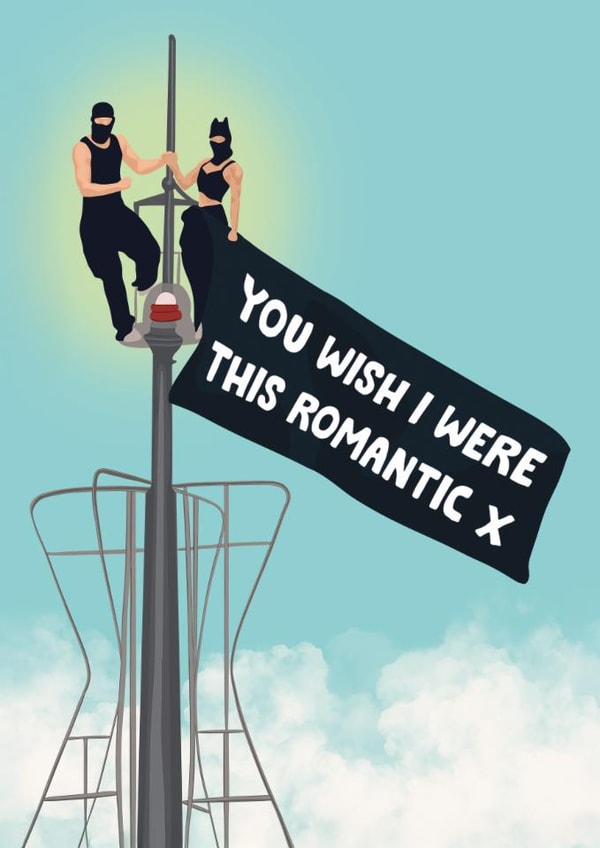 Funny Birthday/Anniversary Card - Empire State Climbers created by Bonne Nouvelle