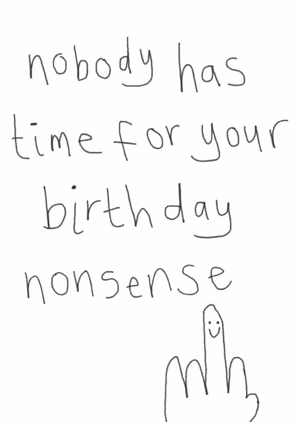 Funny Birthday Card - Birthday Nonsense created by Rosie Made A Thing