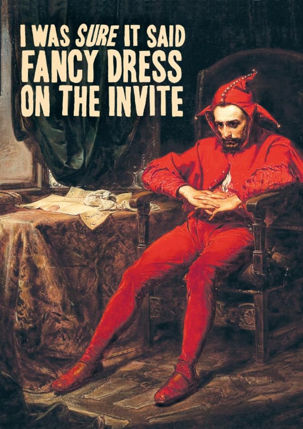 Funny Birthday Card - Jester - Fancy Dress created by Bewilderbeest