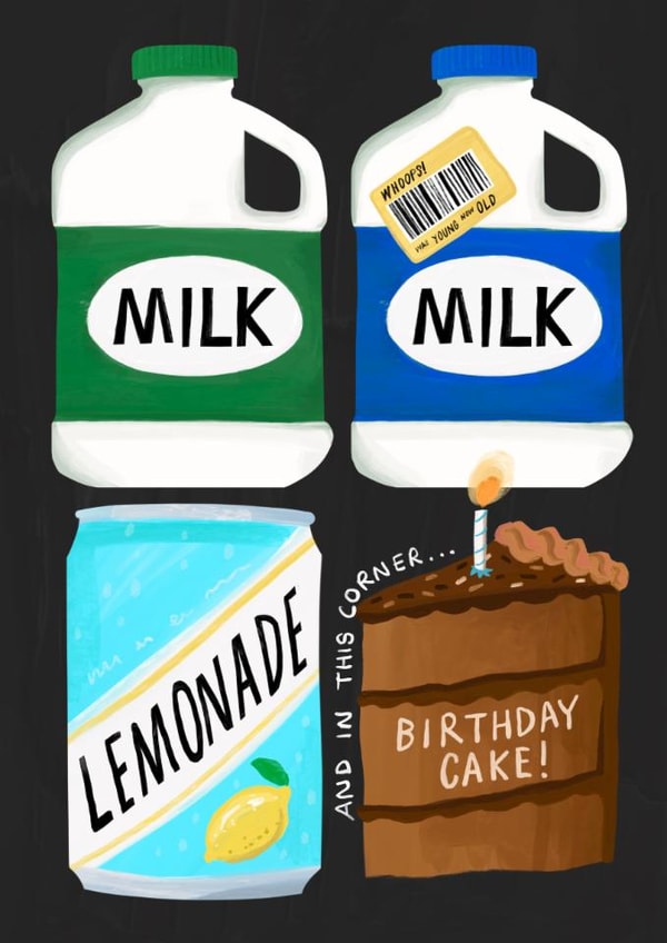Funny Birthday Card - Milk Milk Lemonade - Playground Rhyme created by Running with Scissors