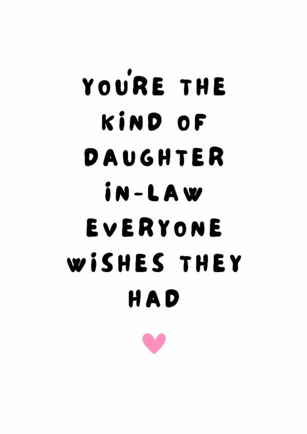 Classic Birthday Card - For Daughter In Law - Everyone Wishes They Had created by @Hurray Haus