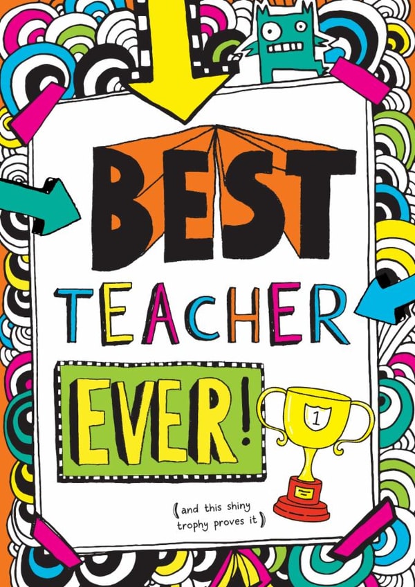 Cute Thank You Card - Tom Gates - Best Teacher Ever created by Tom Gates