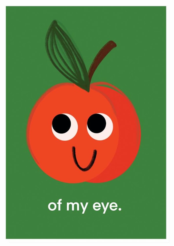 dot rogers ting designs cute apple of my eye card greetings card kawaii created by dorothea rogers