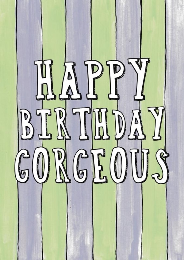 Classic Birthday Card - For Her - Gorgeous created by Giddy Kipper