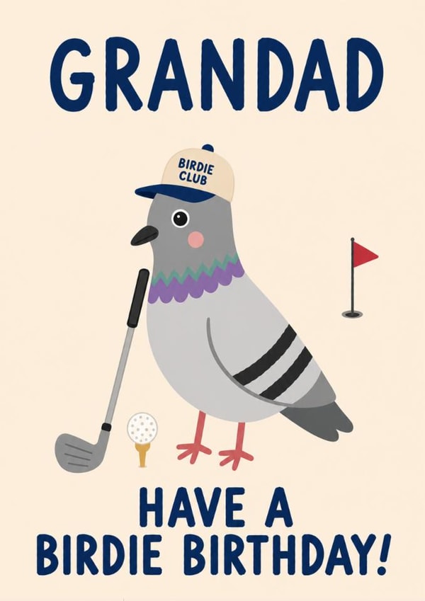 Grandad Golf Birthday Card created by tea please