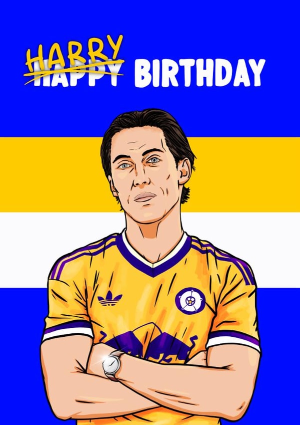 Fun Birthday Card - Leeds United - Harry Wilson created by ZB CREATIVE