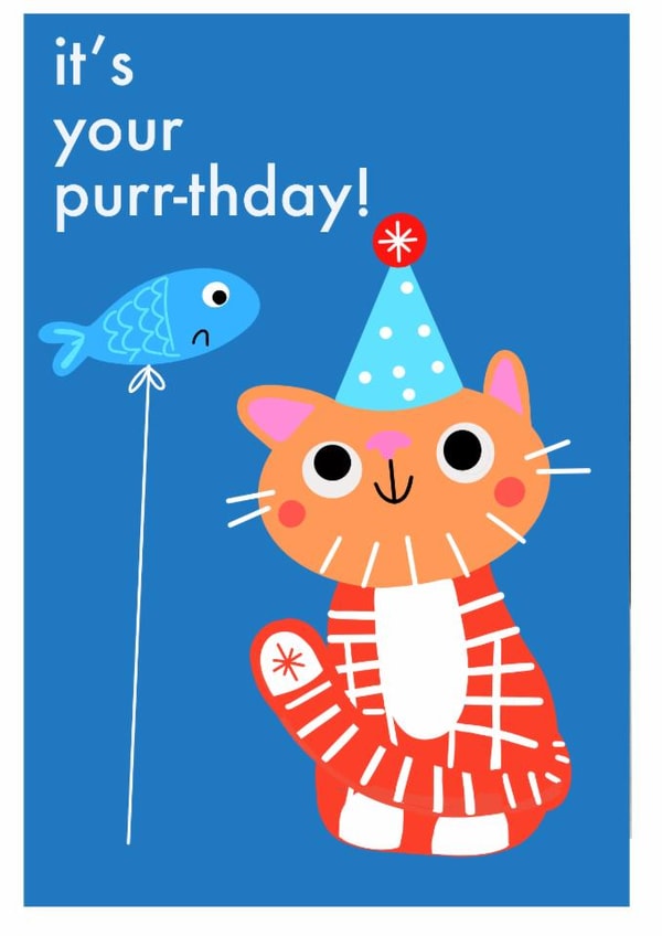 Cat lovers birthday card! It's your purr-thday!
Dot Rogers Ting Designs created by dorothea rogers