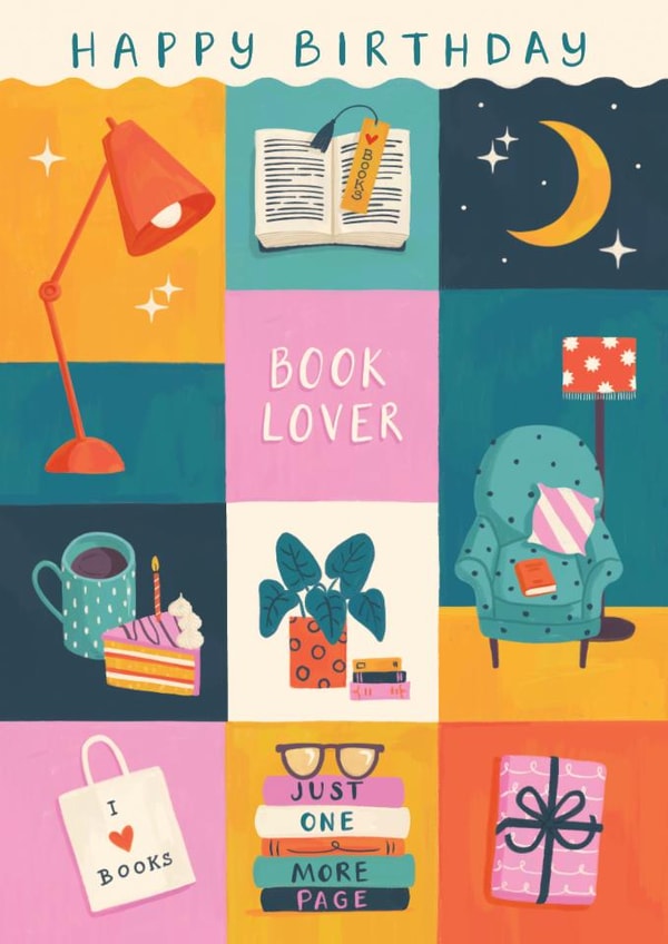 Classic Birthday Card - Book Lover created by Jo Podmore