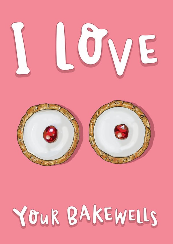 Anniversary / Valentine's / Love card, Funny Rude Card for Her created by Lovely Paper Stuff ltd