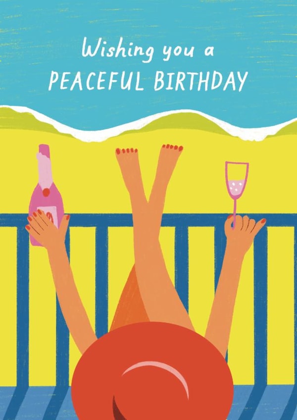 Pretty Birthday Card For Her - Peaceful Birthday created by Bellollage