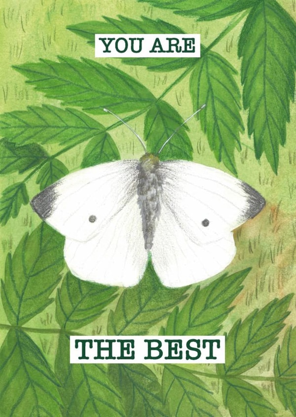 Hand-painted Butterfly Card for All Joyful Occasions - You Are The Best created by Monika & Doodle