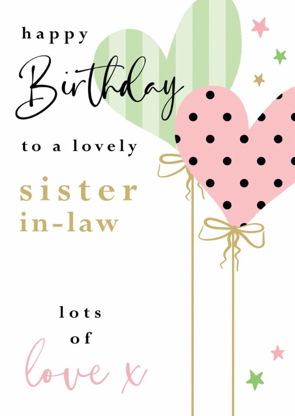 Classic Birthday Card - For Sister In Law created by Michelle Fiedler Design